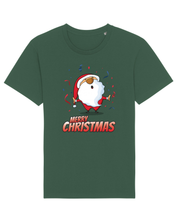 Merry christmas with confetti Bottle Green