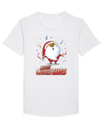 Merry christmas with confetti Tricou mânecă scurtă guler larg Bărbat Skater