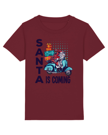 Santa is coming Burgundy