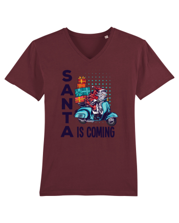 Santa is coming Burgundy