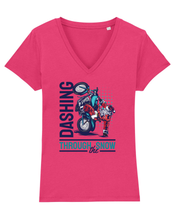 Dashing through the snow on motorcycle Raspberry