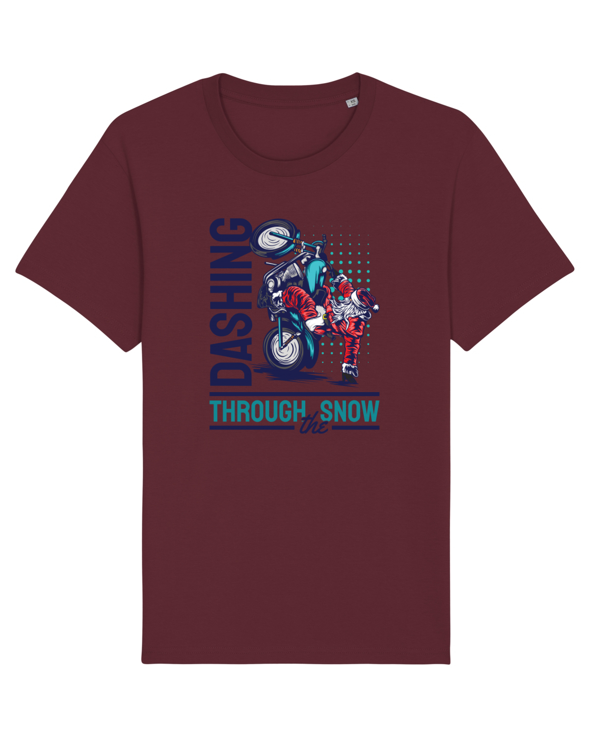 Tricou mânecă scurtă Unisex Rocker Burgundy