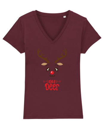 Oh deer - pt ea Burgundy