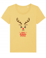 Oh deer - pt ea Tricou mânecă scurtă guler larg fitted Damă Expresser