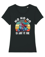 Ho ho ho ca sunt pe vine Tricou mânecă scurtă guler larg fitted Damă Expresser