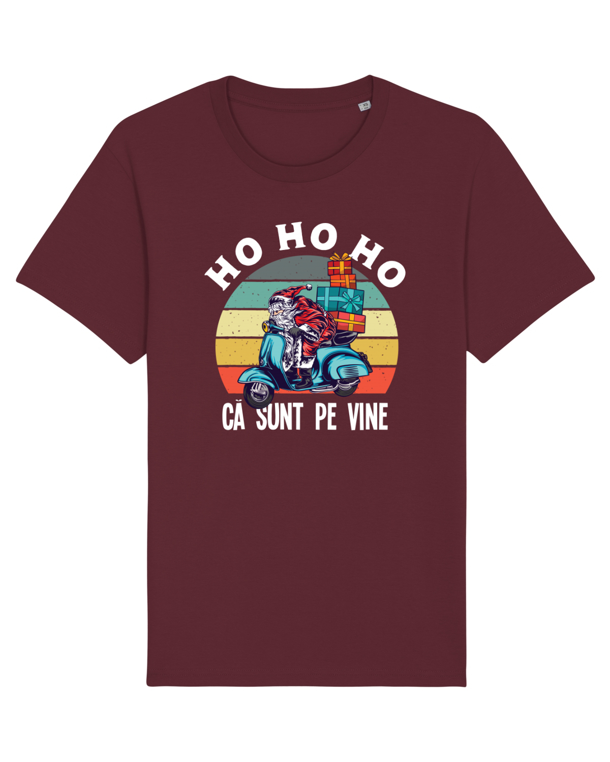 Tricou mânecă scurtă Unisex Rocker Burgundy