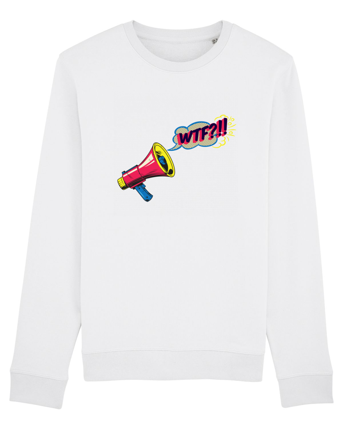 Bluză mânecă lungă Unisex Rise White