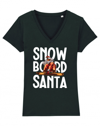 Snowboard Santa Black