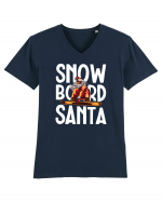 Snowboard Santa Tricou mânecă scurtă guler V Bărbat Presenter