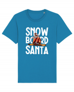 Snowboard Santa Tricou mânecă scurtă Unisex Rocker