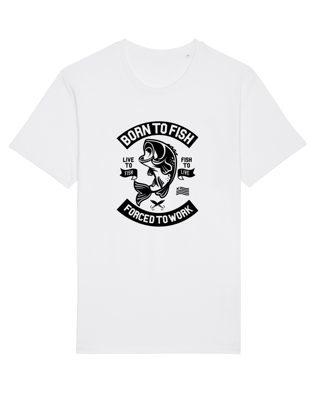 Tricou mânecă scurtă Unisex Rocker White