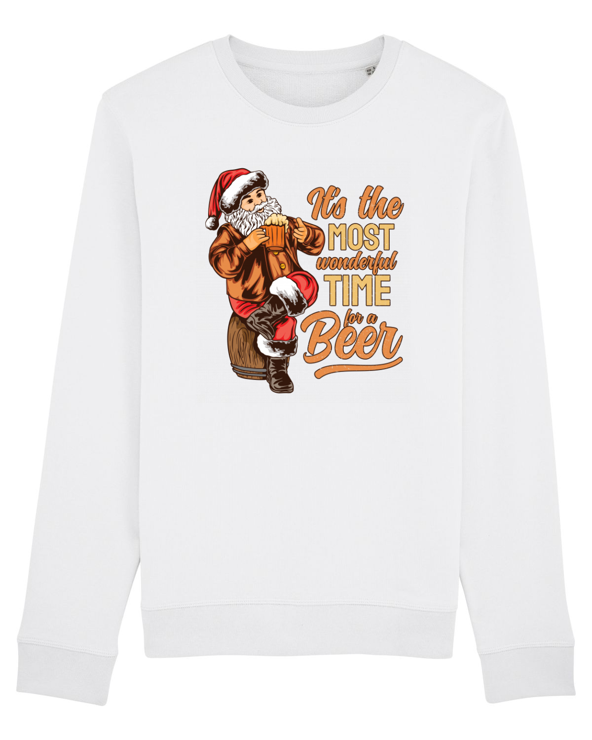 Bluză mânecă lungă Unisex Rise White