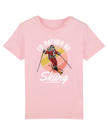 I'd rather be skiing Cotton Pink