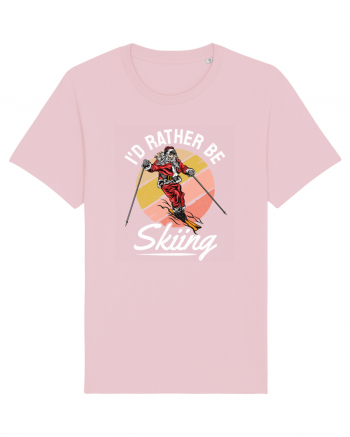 I'd rather be skiing Cotton Pink