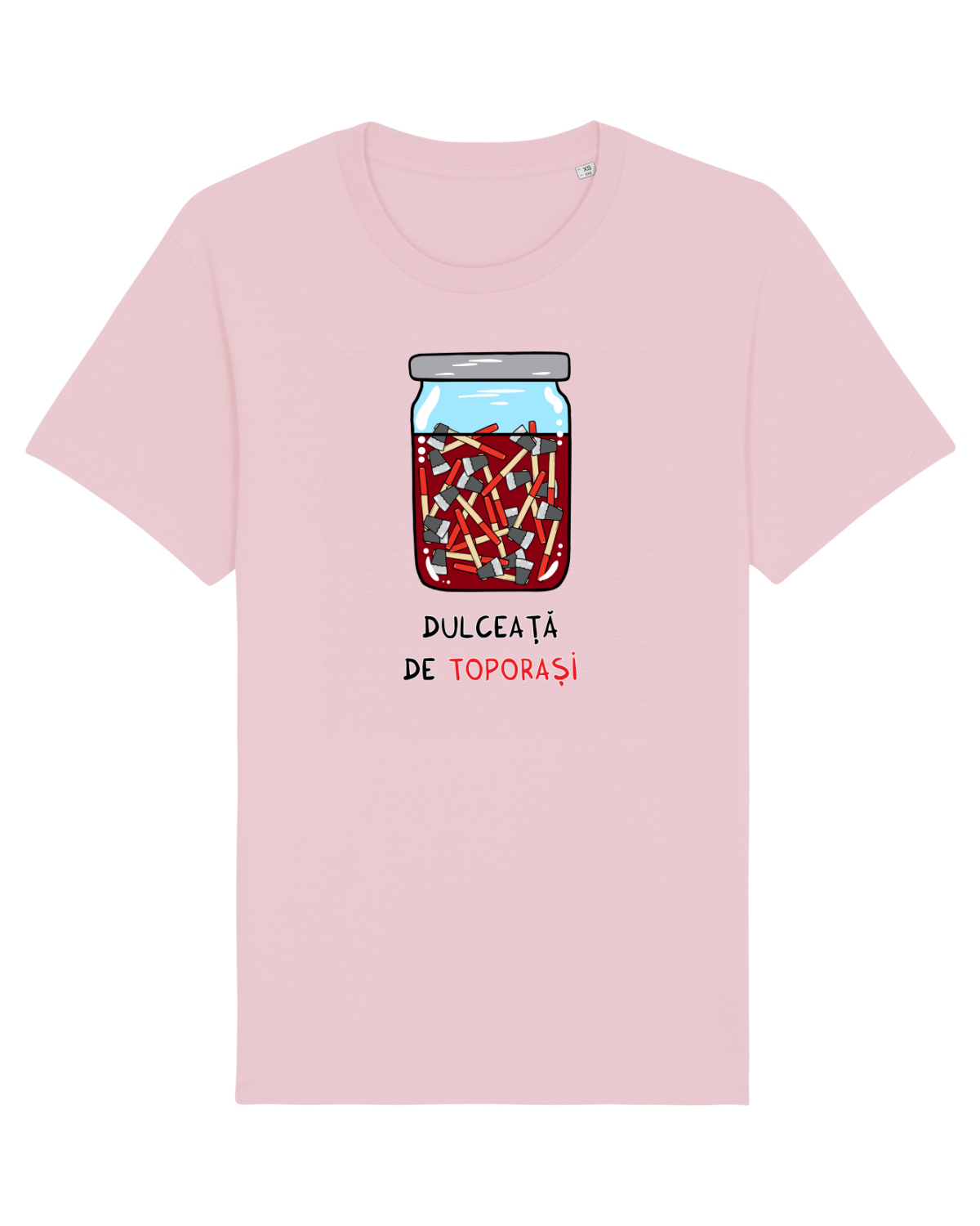 Tricou mânecă scurtă Unisex Rocker Cotton Pink