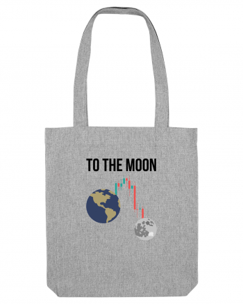 To The Moon (negru) Heather Grey