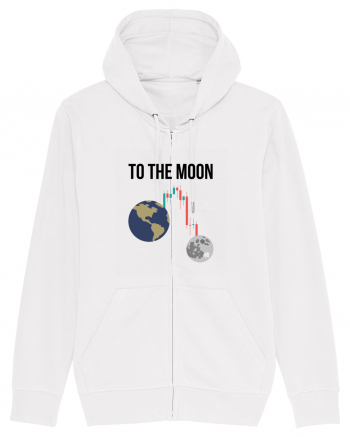 To The Moon (negru) White