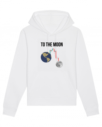 To The Moon (negru) White