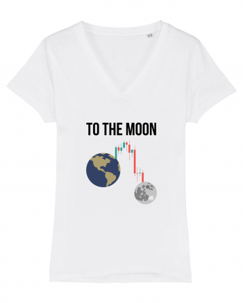 To The Moon (negru) White