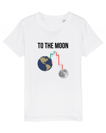 To The Moon (negru) White