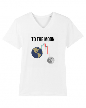 To The Moon (negru) White