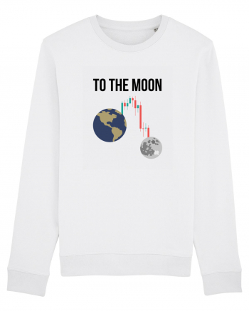 To The Moon (negru) White