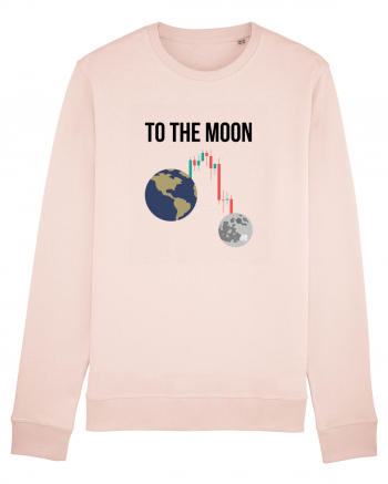 To The Moon (negru) Candy Pink