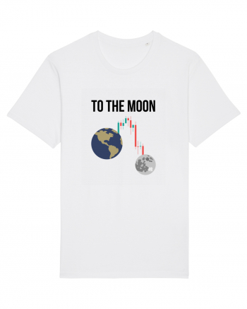 To The Moon (negru) White