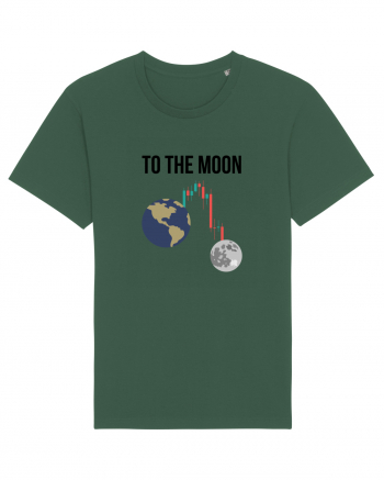 To The Moon (negru) Bottle Green