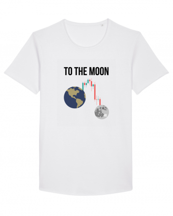 To The Moon (negru) White