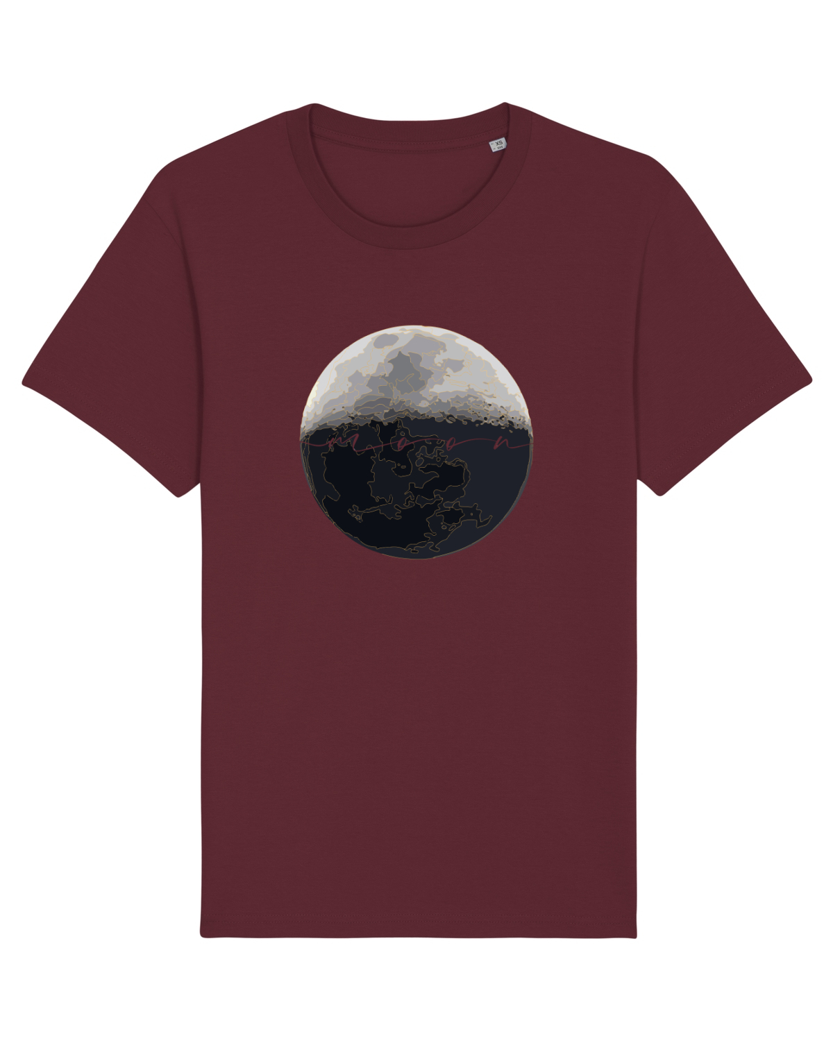 Tricou mânecă scurtă Unisex Rocker Burgundy
