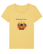 OMMMMMM... Tricou mânecă scurtă guler larg fitted Damă Expresser