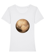 Pluto Tricou mânecă scurtă guler larg fitted Damă Expresser
