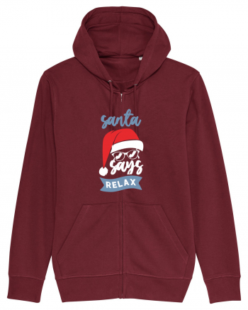 Santa Says Relax Burgundy