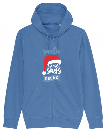 Santa Says Relax Bright Blue