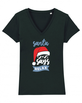 Santa Says Relax Black