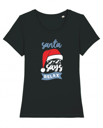 Santa Says Relax Black