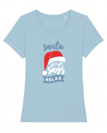 Santa Says Relax Sky Blue