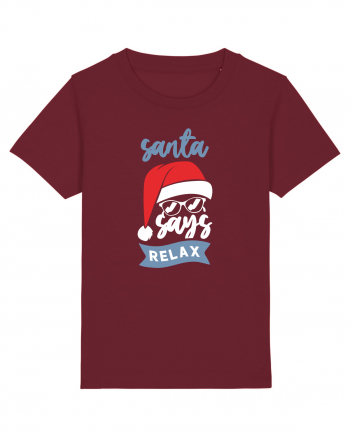 Santa Says Relax Burgundy