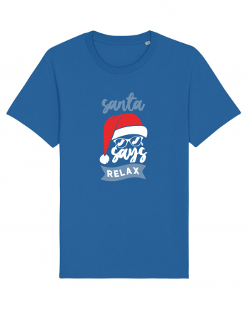 Santa Says Relax Royal Blue