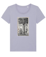 Virtue Is Stronger Tricou mânecă scurtă guler larg fitted Damă Expresser