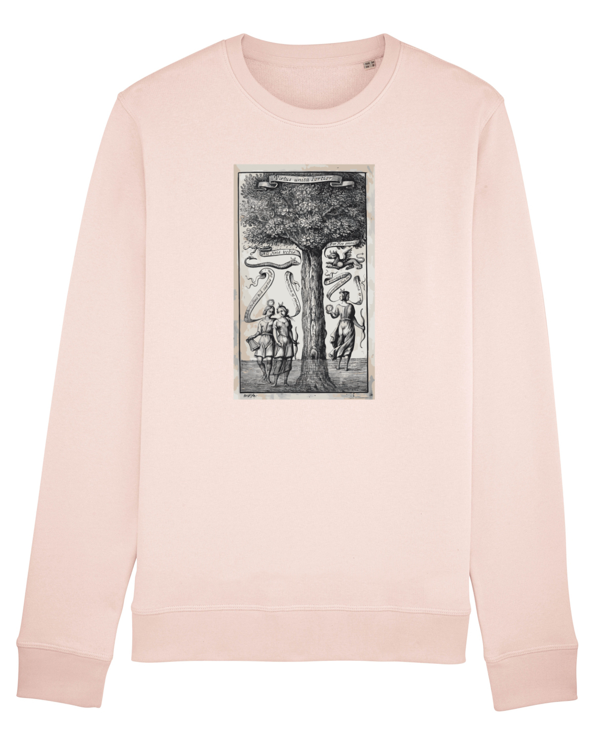 Bluză mânecă lungă Unisex Rise Candy Pink