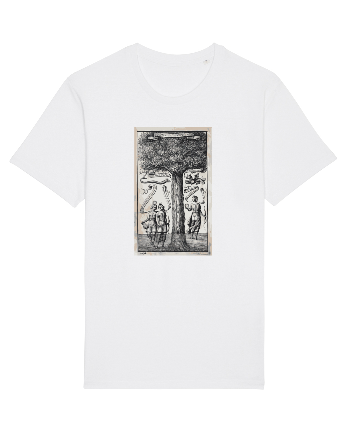 Tricou mânecă scurtă Unisex Rocker White