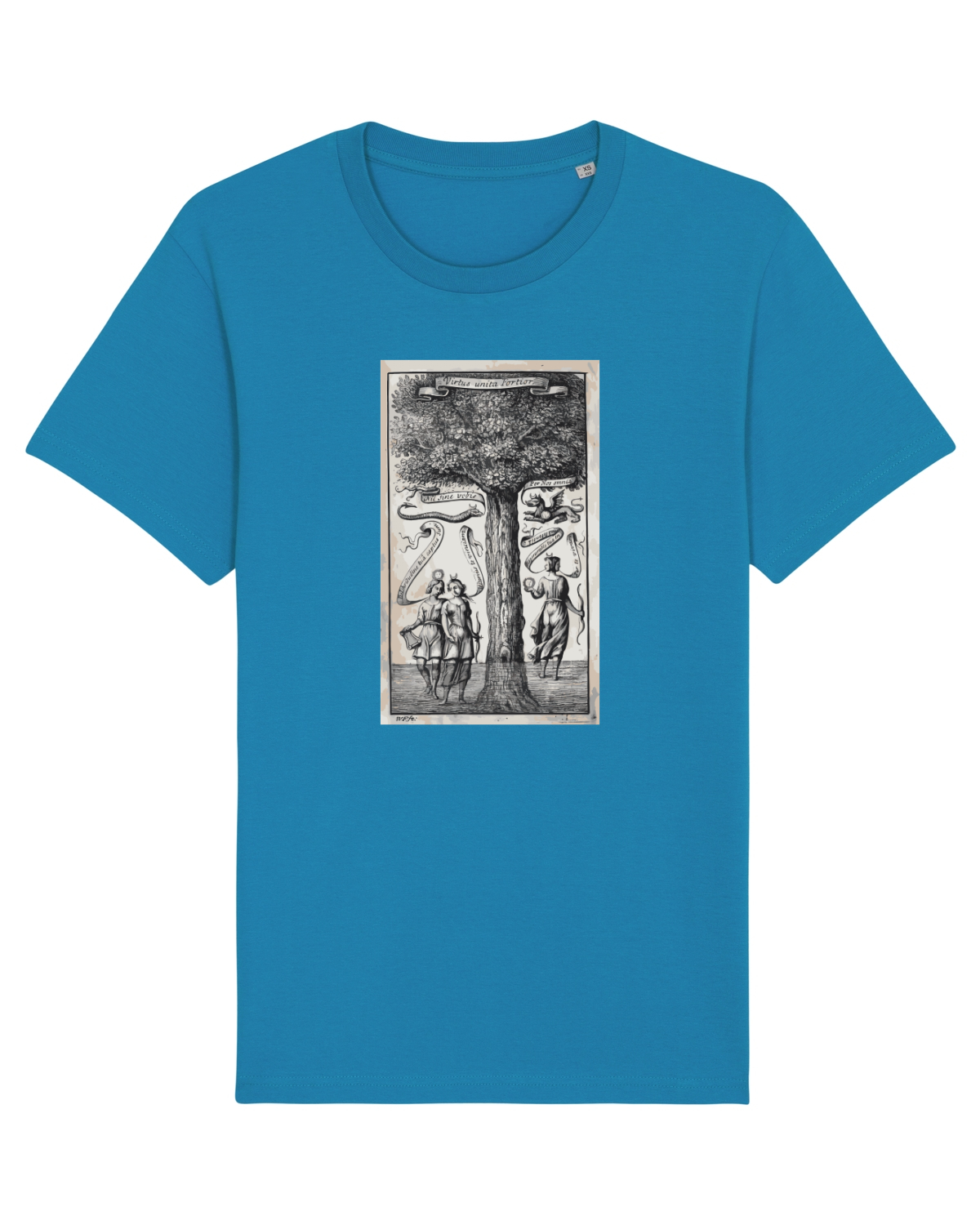 Tricou mânecă scurtă Unisex Rocker Azur