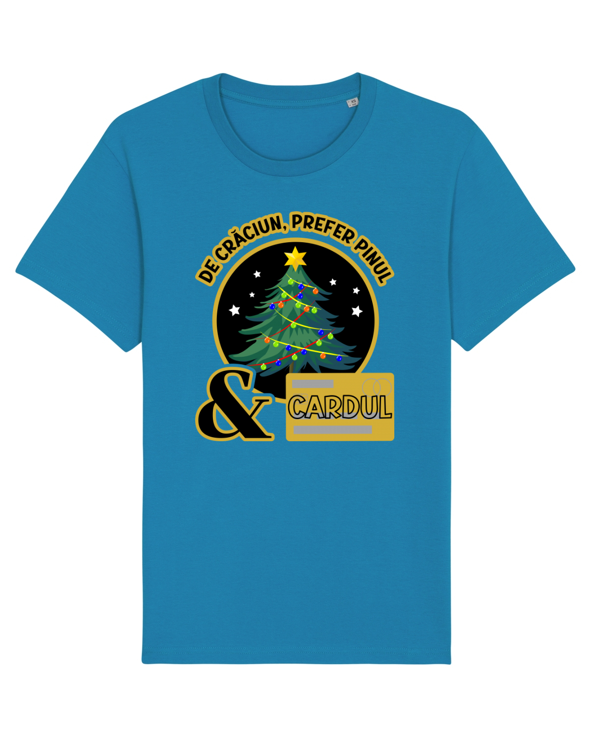 Tricou mânecă scurtă Unisex Rocker Azur