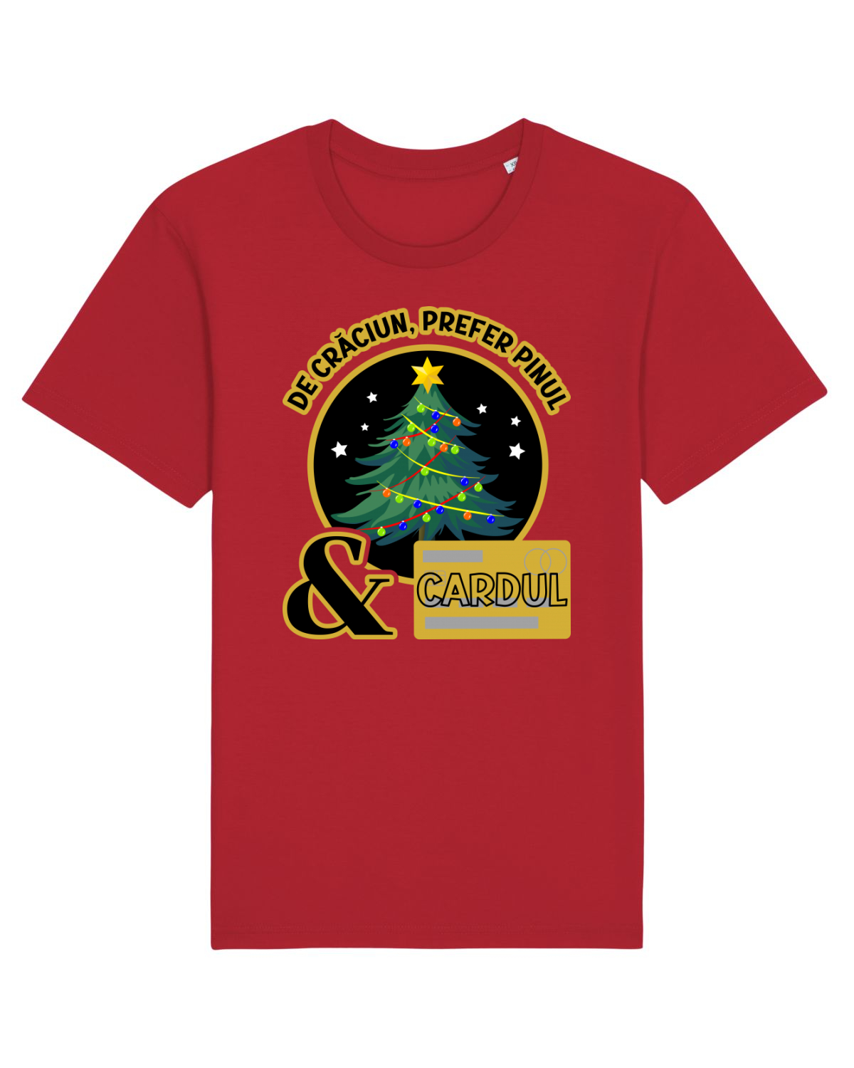 Tricou mânecă scurtă Unisex Rocker Red