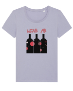 Wine Me Tricou mânecă scurtă guler larg fitted Damă Expresser