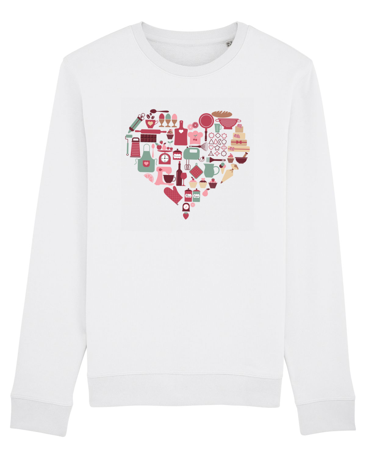 Bluză mânecă lungă Unisex Rise White