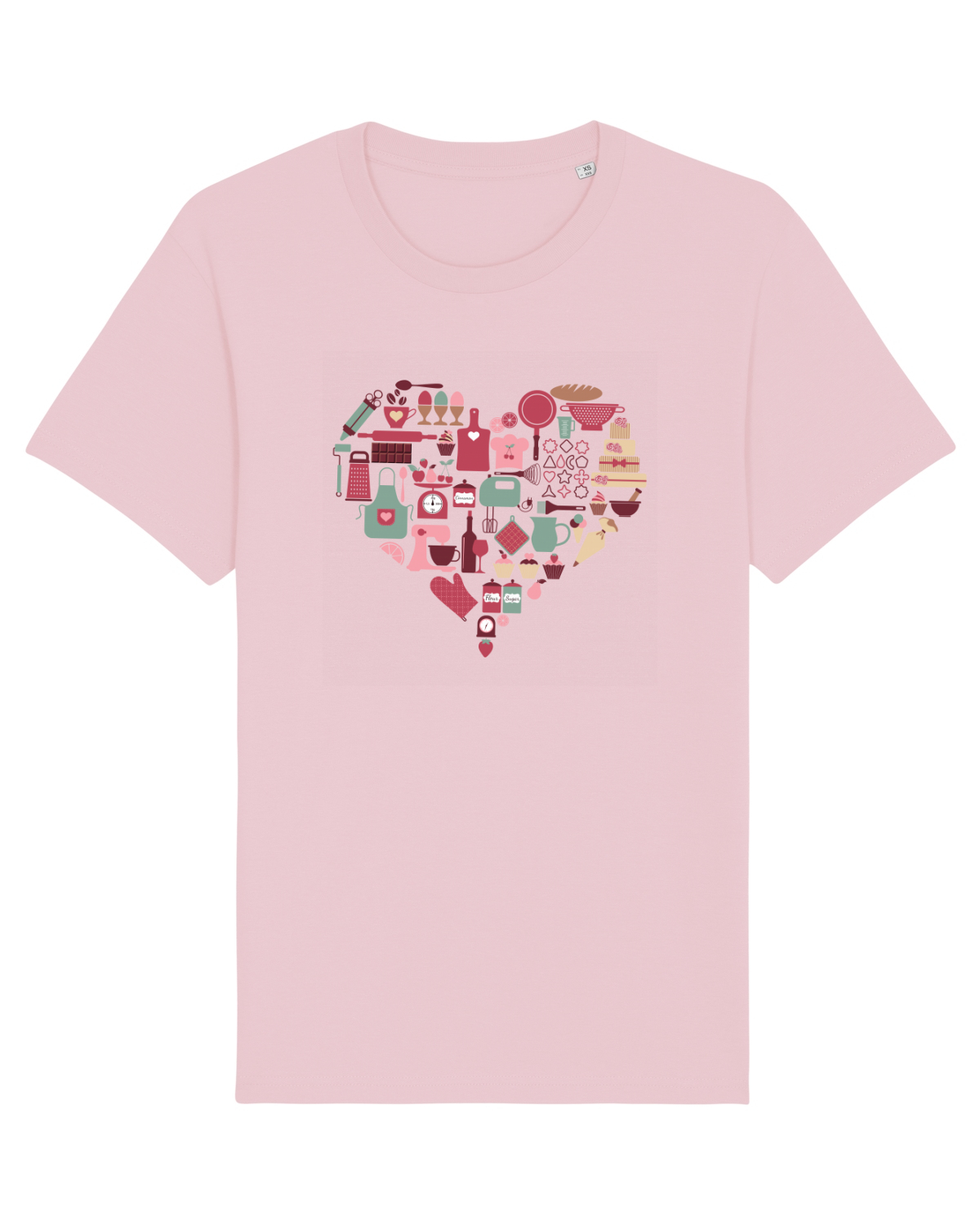 Tricou mânecă scurtă Unisex Rocker Cotton Pink