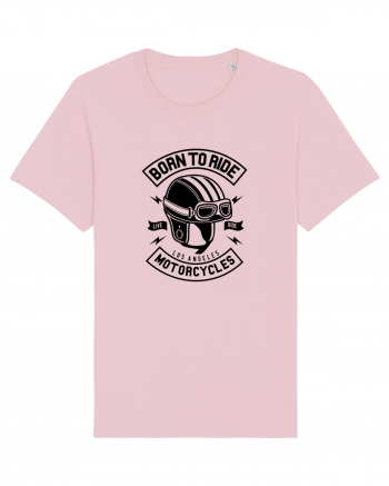 Born to Ride Motorcycles Black Cotton Pink